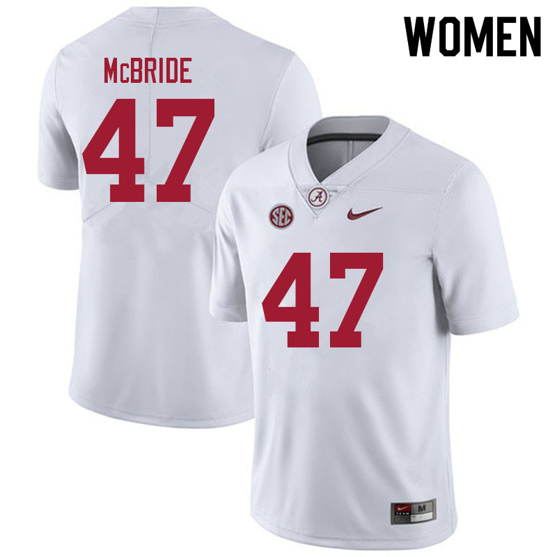 Alabama Crimson Tide Women's Jacobi McBride #47 White NCAA Nike Authentic Stitched 2021 College Football Jersey XB16Y60TY